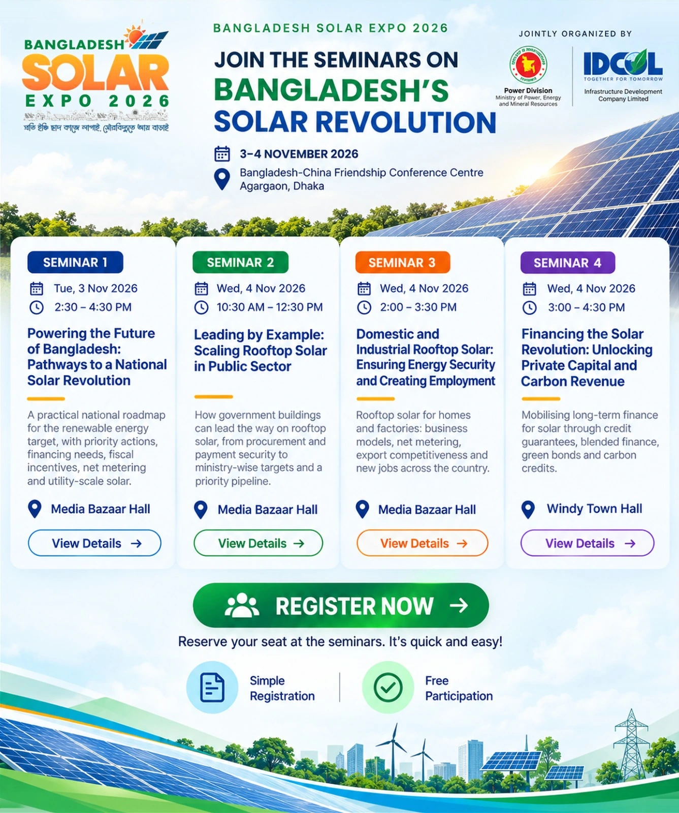 IDCOL Solar Expo 2026 Registration